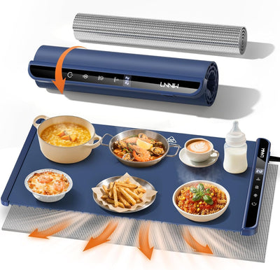Electric Food Warming Mat – 26/36/46 x 15 Inch Buffet Warmer with Timer, Fast Heating & Safety Lock